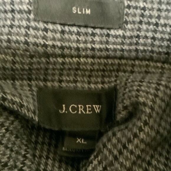 JCrew Herringbone Shirt Mens XL Slim Long Sleeve Chest Pocket Flannel Button Up - Picture 5 of 6